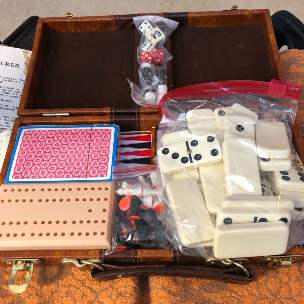 Games( checkers , cards)  for travel